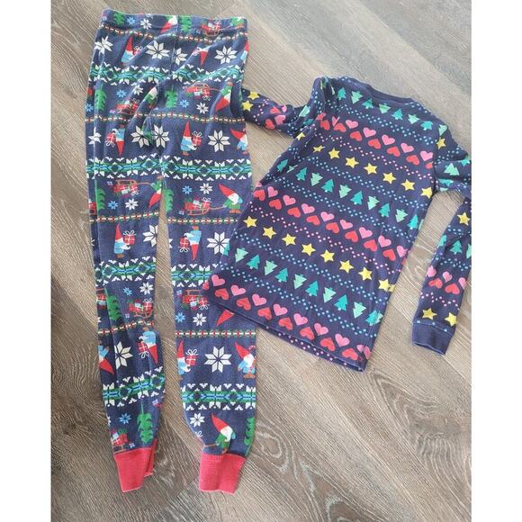 Hanna Andersson Primary Girls Pajama Christmas Top and Bottoms size 10 #6 - Picture 3 of 5